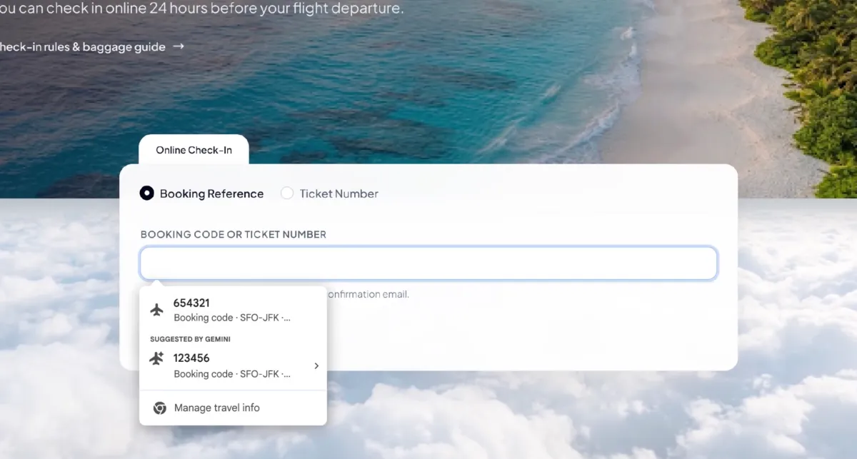 Chrome tự điền nâng cấp lấy dữ liệu từ Gmail
