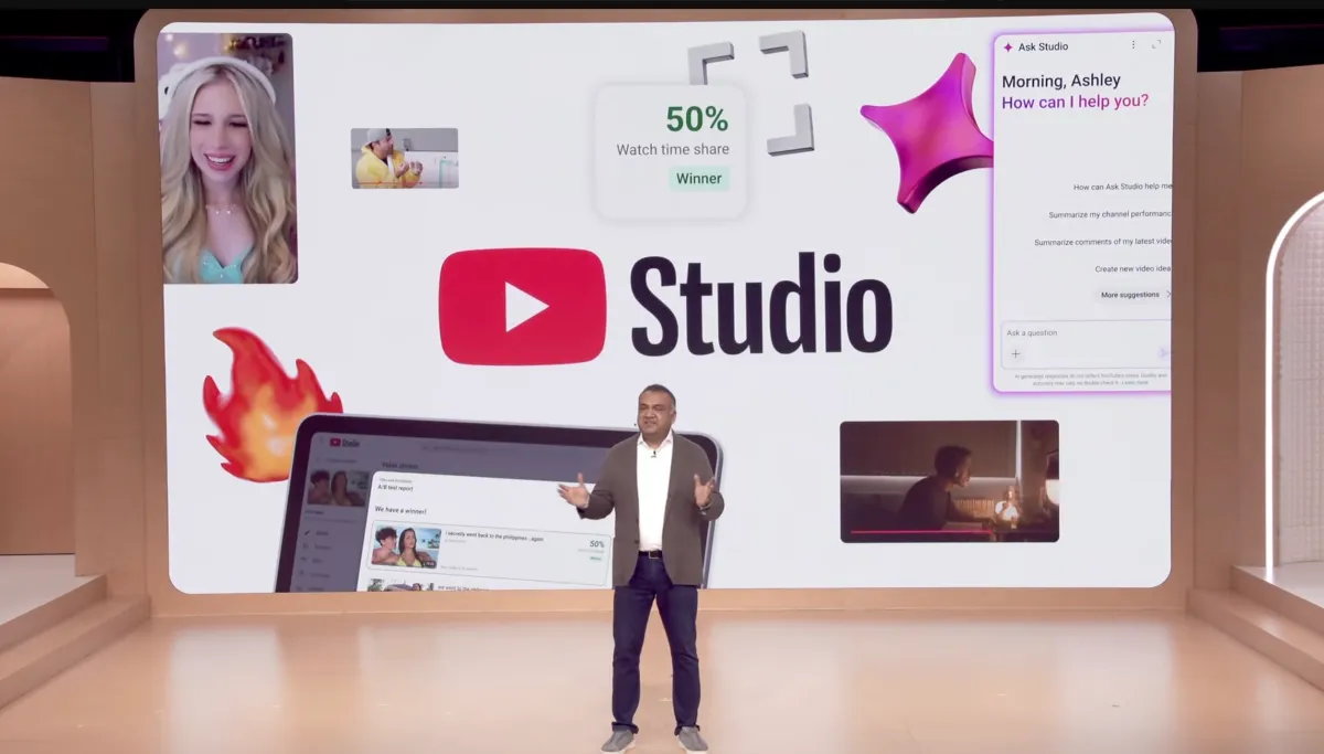 YouTube thêm AI cho Studio, hỗ trợ người sáng tạo