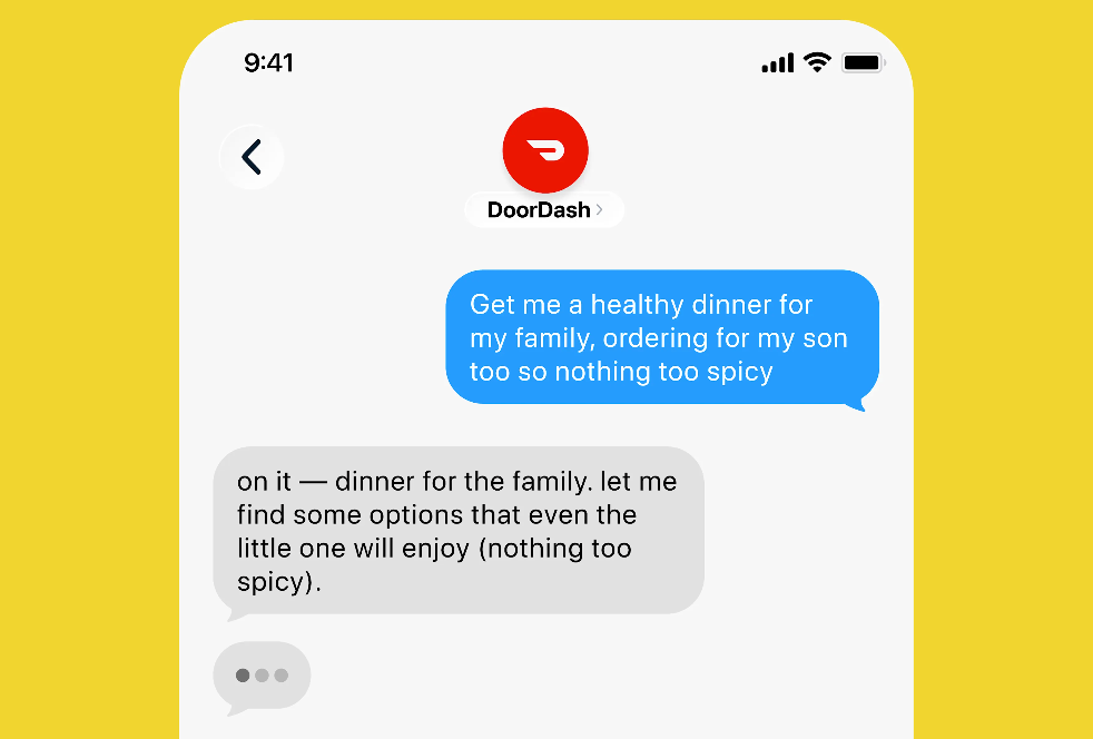 DoorDash ra AI agent đặt đồ ăn qua tin nhắn