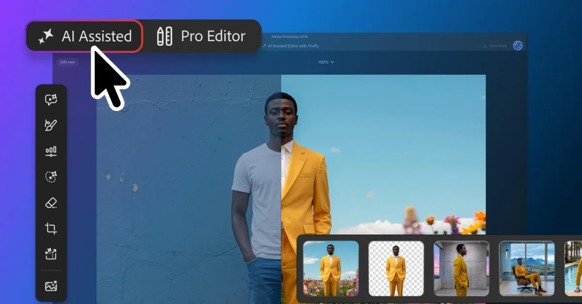 Photoshop thêm giao diện AI và nhiều cách sửa ảnh
